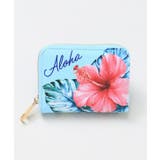 ブルー | 【カヒコ】アロアロミニウォレット | アミナコレクション 