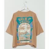 ベージュ | 【カヒコ】ビーチリーＴシャツ【SURF&Palms】 | アミナコレクション 