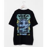 ブラック | 【カヒコ】ビーチリーメンズＴシャツ【SURF&Palms】 | アミナコレクション 