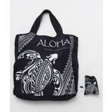 ブラック | 【カヒコ】アロハトライバルエコBAG | アミナコレクション