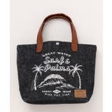 ブラック | 【カヒコ】カノアコーデュミニトートバッグ【SURF&Palms】 | アミナコレクション 