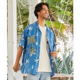 ブルー | 【カヒコ】【SURF&Palms】トレドメンズシャツ | チャイハネ