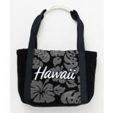 ブラック | 【カヒコ】ウイラニ相良刺繍トートバッグ | アミナコレクション 