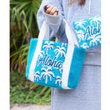 ブルー | 【カヒコ】ウイラニ相良刺繍ミニトートバッグ | アミナコレクション 