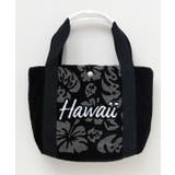 ブラック | 【カヒコ】ウイラニ相良刺繍ミニトートバッグ | アミナコレクション 