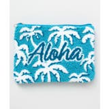 ブルー | 【カヒコ】ウイラニ相良刺繍ポーチ | アミナコレクション 