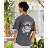 グレー | 【カヒコ】【SURF&Palms】ユーイングメンズTシャツ | チャイハネ