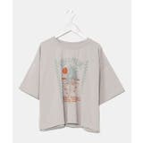 ベージュ | 【カヒコ】【接触冷感】ムーアTシャツ【SURF&Palms】 | チャイハネ