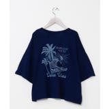 ネイビー | 【カヒコ】ケオキTシャツ【SURF&Palms】 | アミナコレクション