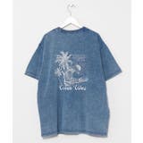 ライトブルー | 【カヒコ】ケオキメンズTシャツ【SURF&Palms】 | アミナコレクション 