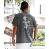 グレー | 【カヒコ】ケオキメンズTシャツ【SURF&Palms】 | アミナコレクション 