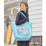 ライトブルー | 【カヒコ】【SURF&Palms】ルアナトートバッグ | チャイハネ