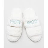 ホワイト | 【カヒコ】アロハファースリッパ | アミナコレクション 