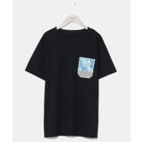 ブラック | 【カヒコ】【UVカット加工】フーラリメンズTシャツ | チャイハネ