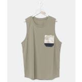 【カヒコ】【UVカット加工】フーラリメンズタンクトップ | アミナコレクション  | 詳細画像2 