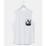 ホワイト | 【カヒコ】【UVカット加工】フーラリメンズタンクトップ | アミナコレクション 