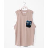 ベージュ | 【カヒコ】【UVカット加工】フーラリメンズタンクトップ | アミナコレクション 