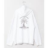 ホワイト | 【カヒコ】カホアメンズジップパーカー【SURF&Palms】 | アミナコレクション 