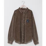 ブラウン | 【カヒコ】ハハナコーデュロイメンズシャツ【SURF&Palms】 | アミナコレクション