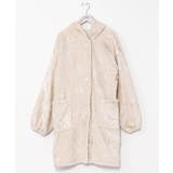 ホワイト | 【カヒコ】ニウココフード付きルームカーディガン | アミナコレクション 