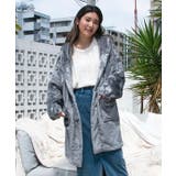 ダークグレー | 【カヒコ】ニウココフード付きルームカーディガン | アミナコレクション 