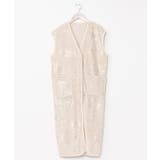 【カヒコ】ニウココルームロングベスト | アミナコレクション  | 詳細画像4 