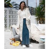 ホワイト | 【カヒコ】ニウココルームロングベスト | アミナコレクション 