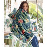 ネイビー系 | 【カヒコ】【裏ボア】プアラニブランケットL | アミナコレクション 