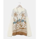 ホワイト | 【カヒコ】メディナメンズカーデ【SURF&Palms】 | アミナコレクション