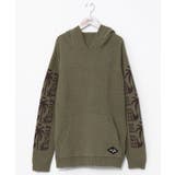カーキ | 【カヒコ】トムメンズニットフードトップス【SURF&Palms】 | アミナコレクション