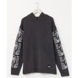 チャコール | 【カヒコ】トムメンズニットフードトップス【SURF&Palms】 | アミナコレクション