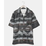 ブラック | 【カヒコ】【SURF&Palms】カリッサメンズシャツ | アミナコレクション