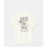 ホワイト | 【カヒコ】カノアメンズTシャツ【SURF&Palms】 | チャイハネ