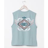 【カヒコ】【UVカット加工】カイケアノースリーブトップス | アミナコレクション | 詳細画像1