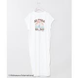 ホワイト | 【カヒコ】ウイTシャツワンピース【ALOHA MAPUA】 | アミナコレクション