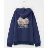 ネイビー | 【カヒコ】オレリーメンズジップアップパーカー【SURF&Palms】 | アミナコレクション 