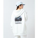 ホワイト | 【カヒコ】オレリーメンズジップアップパーカー【SURF&Palms】 | アミナコレクション 