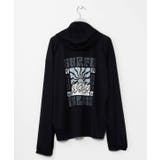 ブラック | 【カヒコ】【ＵＶカット加工】ビリージップアップパーカー【SURF&Palms】 | アミナコレクション 