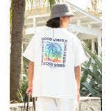 ホワイト | 【カヒコ】カハルウメンズＴシャツ【SURF&Palms】 | アミナコレクション