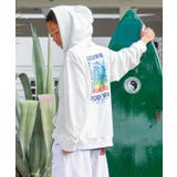 ホワイト | 【カヒコ】カハルウメンズジップアップパーカー【SURF&Palms】 | アミナコレクション 