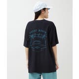ブラック | 【カヒコ】【UVカット加工】マナレメンズTシャツ【SURF&Palms】 | アミナコレクション