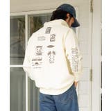 ホワイト | 【カヒコ】パイアメンズハーフジッププルオーバー【SURF&Palms】 | アミナコレクション