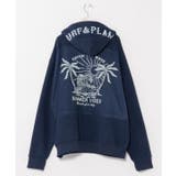 ネイビー | 【カヒコ】リンチメンズフードトップス【SURF&Palms】 | アミナコレクション