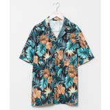 ブラックミックス | 【カヒコ】マークメンズシャツ【SURF&Palms】 | アミナコレクション