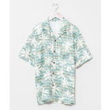 グリーン | 【カヒコ】マークメンズシャツ【SURF&Palms】 | アミナコレクション
