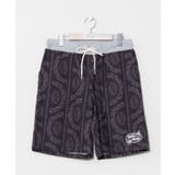 ブラック | 【カヒコ】マークメンズハーフパンツ【SURF&Palms】 | アミナコレクション 