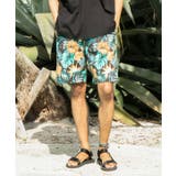ブラックミックス | 【カヒコ】マークメンズハーフパンツ【SURF&Palms】 | アミナコレクション 