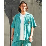 ブルー | 【カヒコ】ヒオラニメンズシャツ【SURF&Palms】 | アミナコレクション
