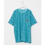 ブルー | 【カヒコ】ヒオラニメンズTシャツ【SURF&Palms】 | アミナコレクション