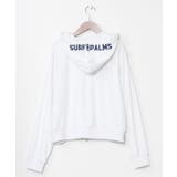 ホワイト | 【カヒコ】ジョンジップアップパーカー【SURF&Palms】 | アミナコレクション 